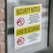 Signmission Knives Weapons Banned Bilingual OSHA Security Notice Sign, Vinyl Decal, 5in W x 7in L, 2PK OS-2PACK-SN-D-57-L-11555 - alternate 2